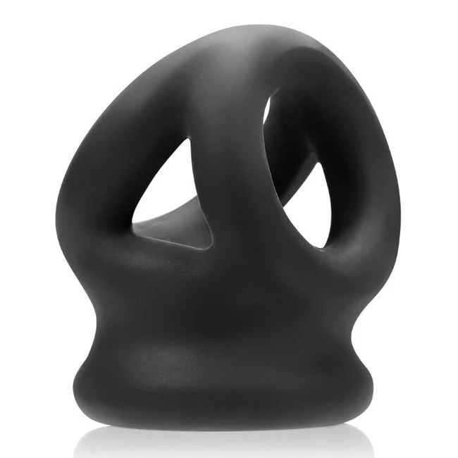 Tri Squeeze Cocksling Ball Stretcher Oxballs Silicone Tpr Blend - Overview