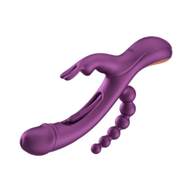 Trilux Kinky Finger Rabbit Vibrator with Anal Beads - How It Feels