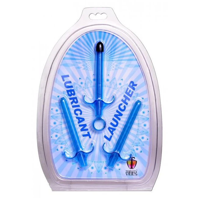 Trinity Vibes Lubricant Launcher Set of 3 Blue - Design & Material