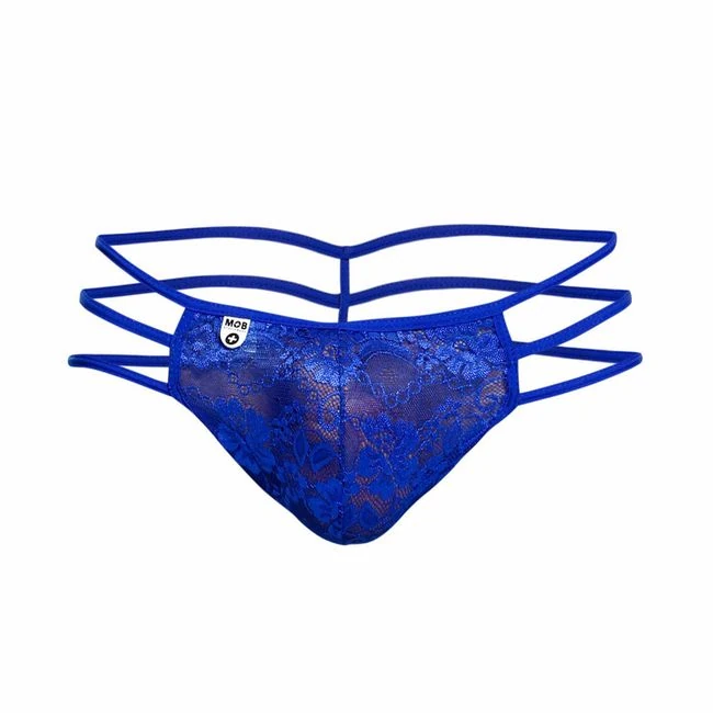 Triple Lace String Thong Royal - Fabric & Feel