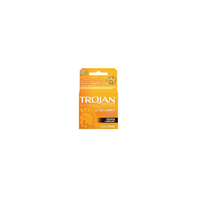 Trojan Ultra Ribbed 3pk - Overview