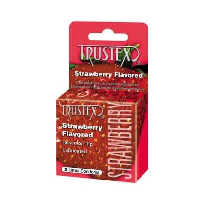 Trustex Flavored Condoms Strawberry 3 Pack - Overview