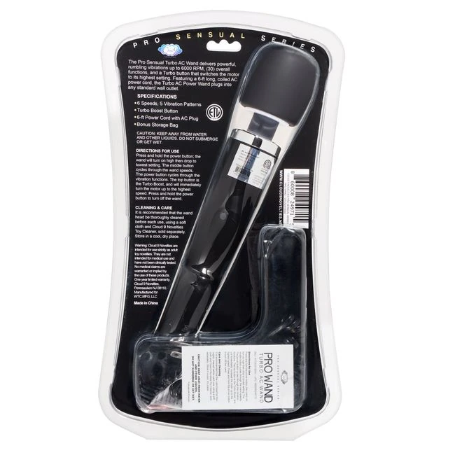 Turbo Ac Power Wand - Blk Pro Sensual Series - Product Overview