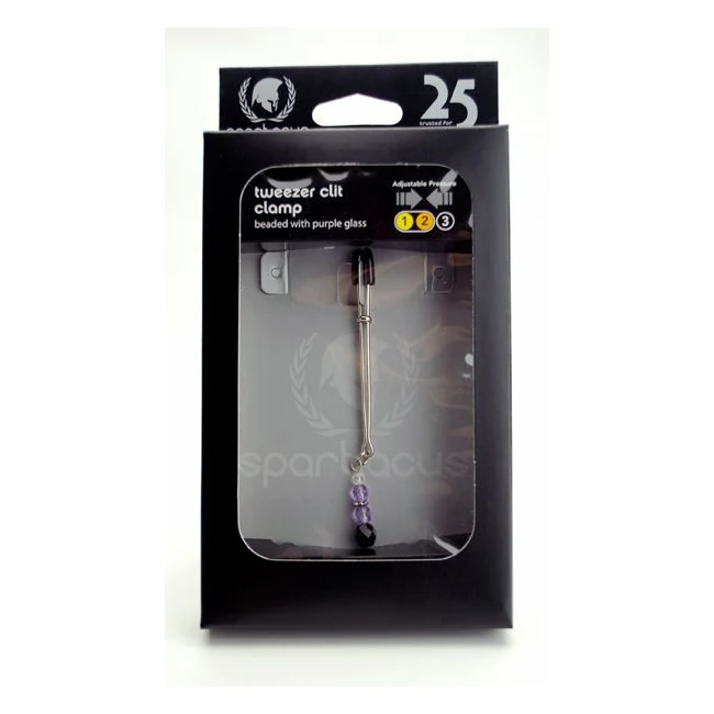 Tweezer Clit Clamp W/purple Beads - Material & Safety