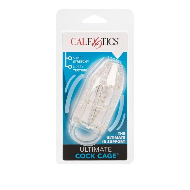 Ultimate Cock Cage Enhance Clear - Internal Texture and Stimulation