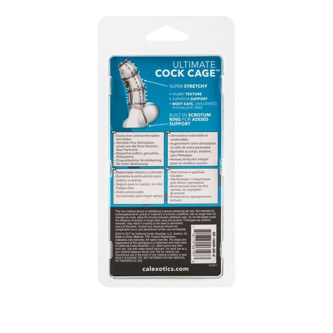 Ultimate Cock Cage Enhance Clear - Internal Channel Details