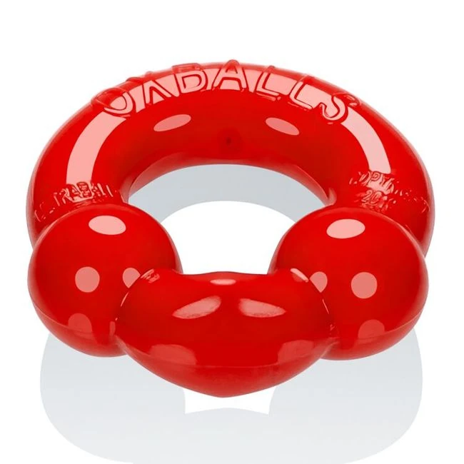 Ultra Balls Cockring 2 Pack Steel/red - Overview
