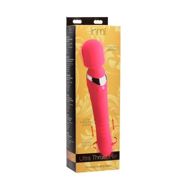 Ultra Thrusting and Vibrating Silicone Wand Pink - How It Feels