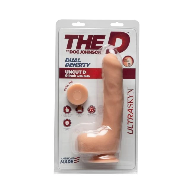 Uncut D Ultraskyn 9 Inch Dildo - Shape & Texture