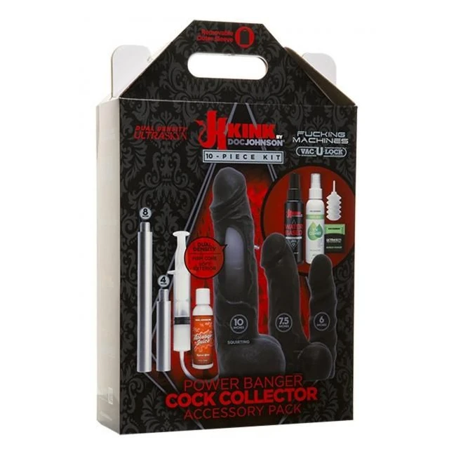 Vac-u-lock Kink Power Banger Cock Collector 10 Piece Kit - Transformative Orgasm Enhancement Kit