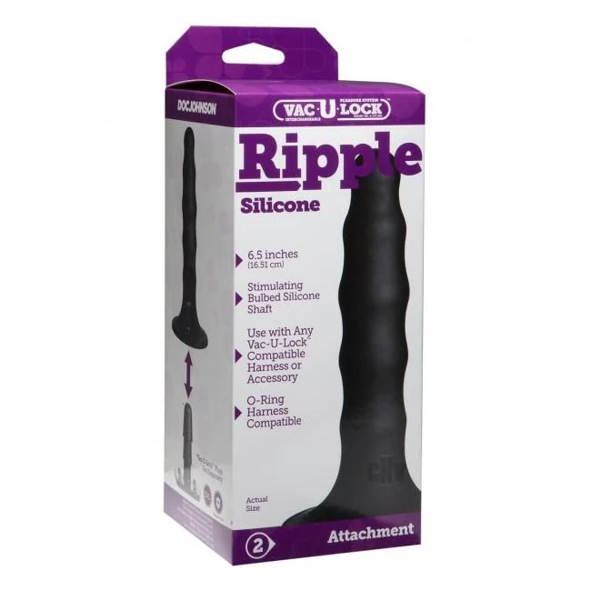 Vac-u-lock Ripple Silicone Dong - Shape & Texture