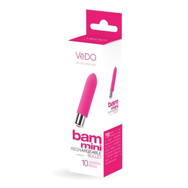 Vedo Bam Mini Bullet Foxy Pink - Experience Intense Pleasure with the Vedo Bam Mini Bullet Foxy Pink