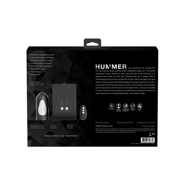 Vedo Hummer Super Bj Machine Black Pearl - How It Feels