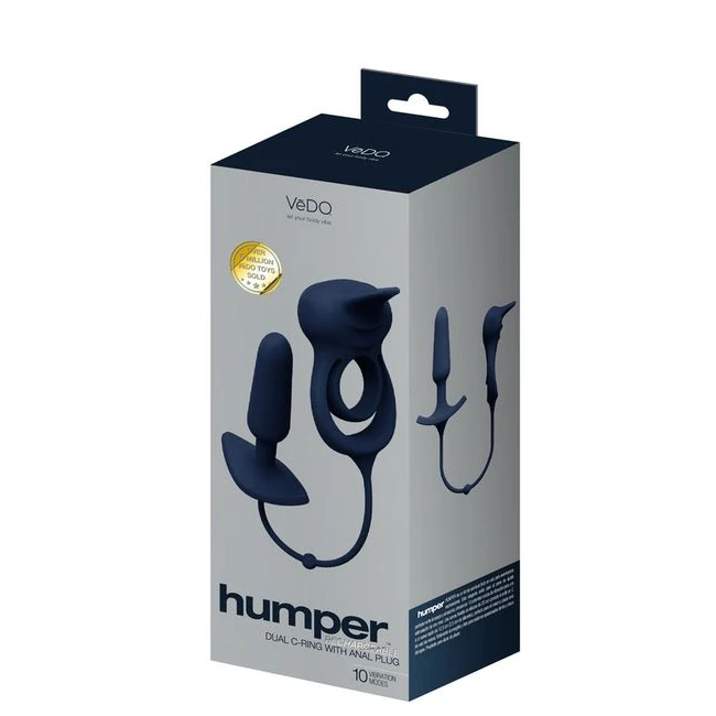 Vedo Humper Recharg/ Dual C-ring W/plug - Vibration Modes
