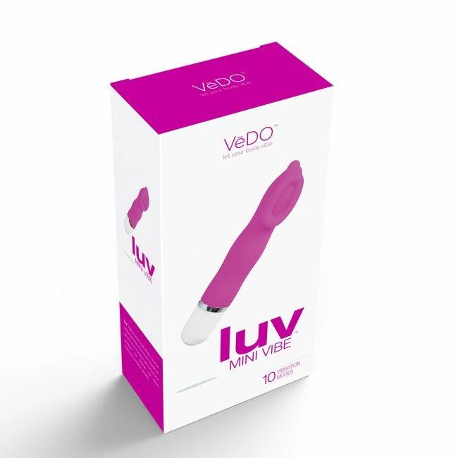 Vedo Luv Mini Vibe Hot in Bed Pink - Vibration Modes