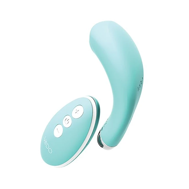 Vedo Niki Rechargeable Panty Vibe Tease Me Turquoise - Power & Performance