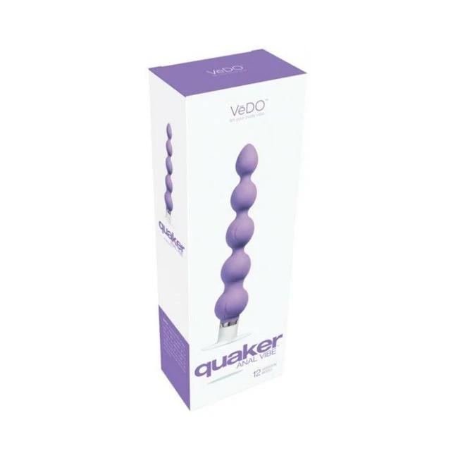 Vedo Quaker Anal Vibrating Beads Orchid Purple - Shape & Comfort