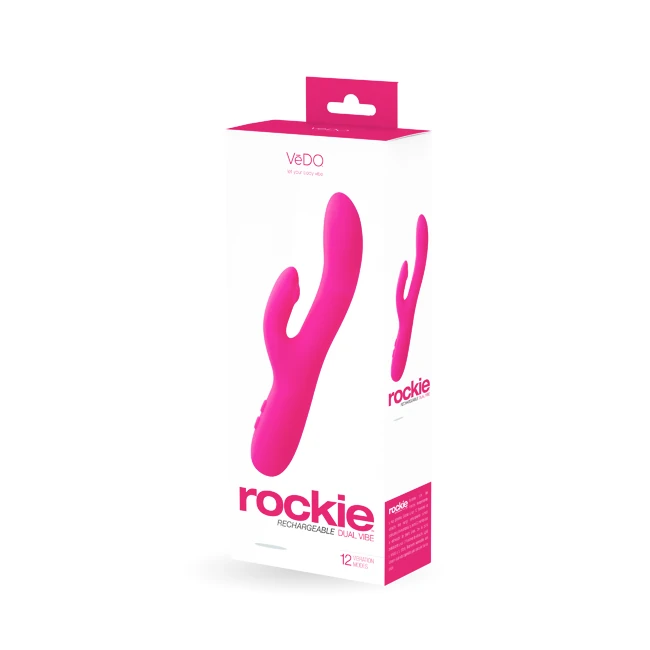 Vedo Rockie Dual Rechargeable Vibe Foxy Pink - Experience the Vedo Rockie Dual Rechargeable Vibe