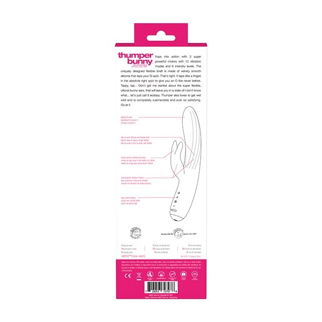 Vedo Thumper Bunny - Vibration Modes and Stimulation Features