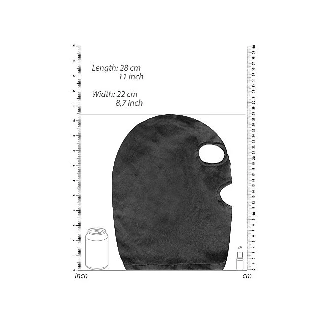 Velvet & Velcro Mask W/ Mouth Opening - Comfort & Fit