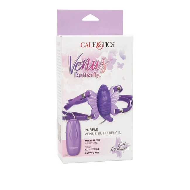 Venus Butterfly Ii-purple - Venus Butterfly II Purple Full Coverage Strap-On Vibrator