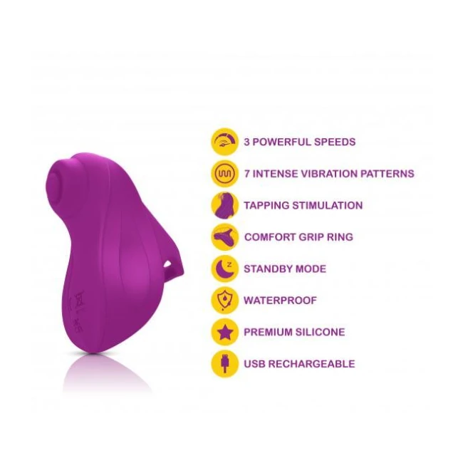 Viben Carlee Tapping Finger Vibe Berry - Vibration Modes and Stimulation Features