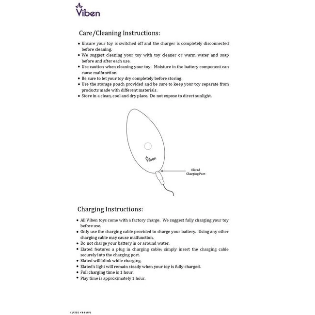 Viben Elated Intense Pin Point Vibe Ocean - Vibration Modes and Sensations