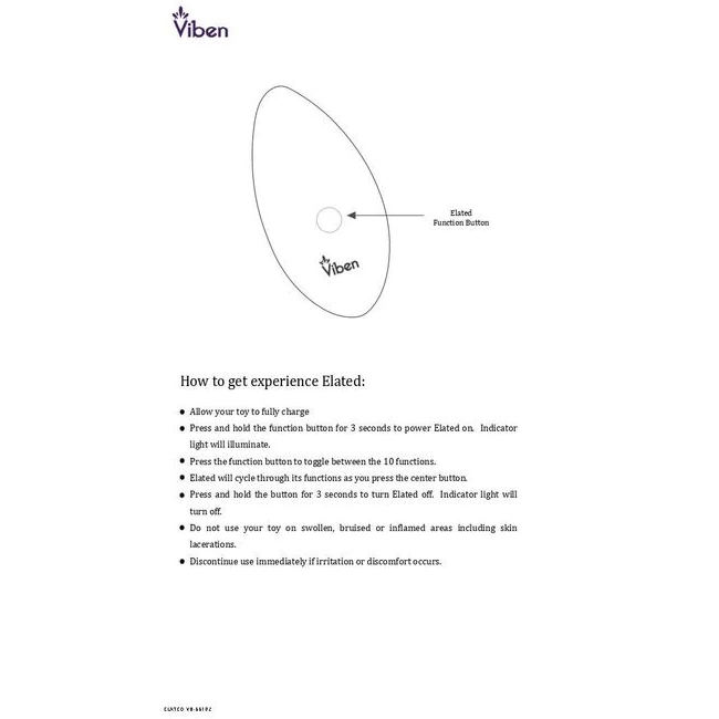 Viben Elated Intense Pin Point Vibe Ocean - Vibration Modes