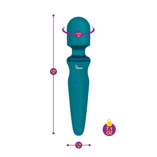 Viben Fierce Intense Wand Massager Ocean - Experience the Power of the Viben Fierce Intense Wand Massager Ocean Blue