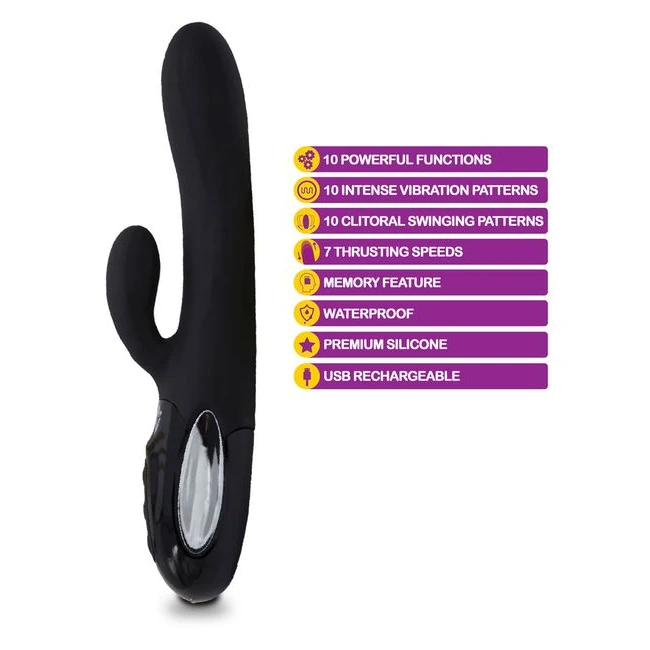 Viben Hypnotic Thrusting Rabbit W/ Clit Stim - Introducing the Viben Hypnotic Thrusting Rabbit W/ Clit Stim