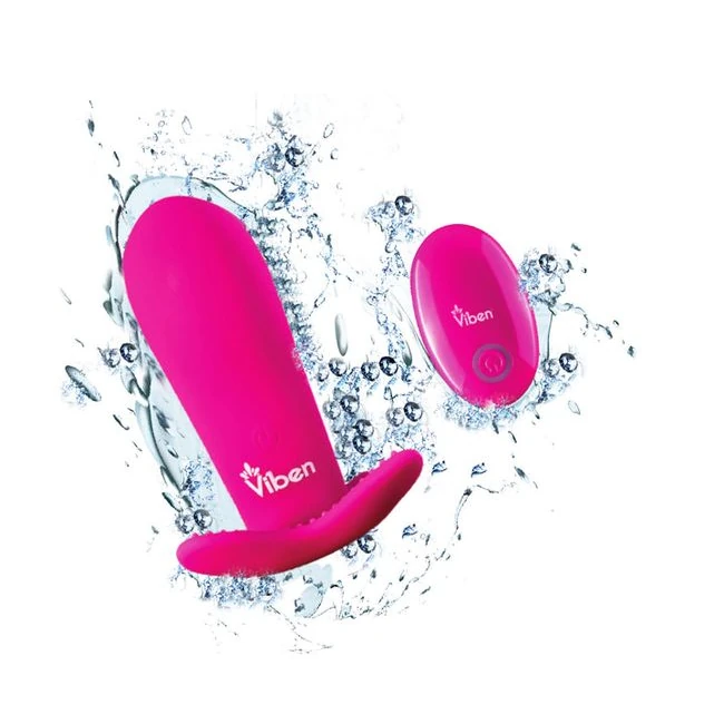 Viben Intrigue Panty Vibe W/ Pleasure Nubs Hot Pink - Materials and Care