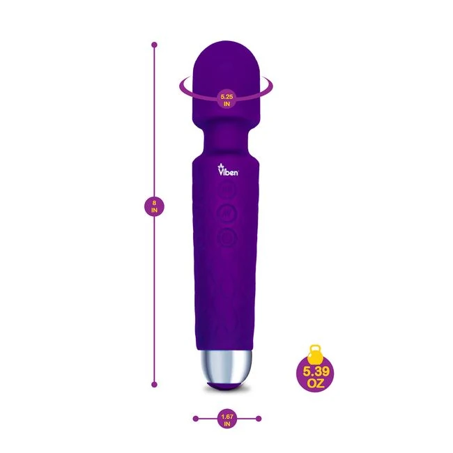 Viben Tempest Intense Wand Massager Violet - Power, Performance, and Design