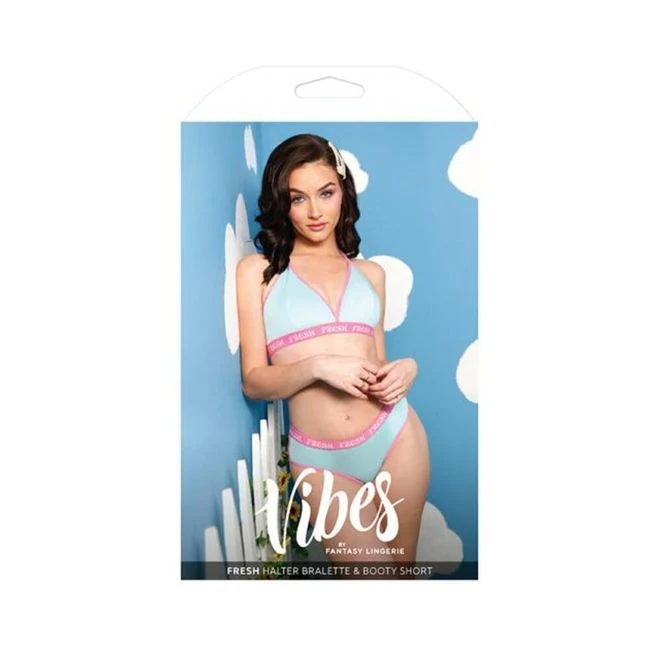 Vibes Fresh Halter Bralette & Booty Short Light - How It Feels