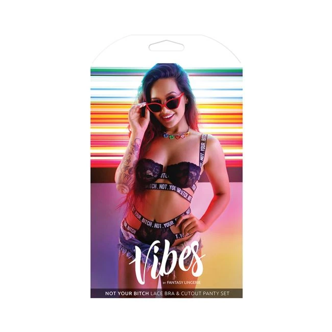 Vibes Not Your Bitch Bra/panty - Vibration Modes