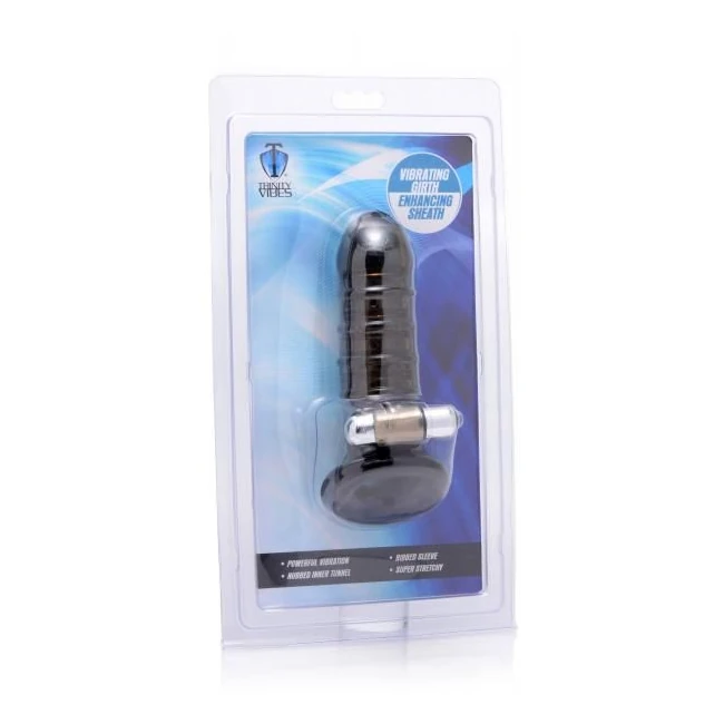Vibrating Girth Enhancing Sheath Black - Fit & Sizing