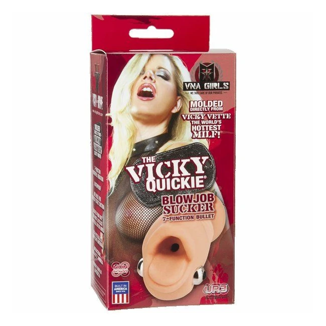 Vicky Vette Deep Throat Sucker - Removable Bullet Vibrator