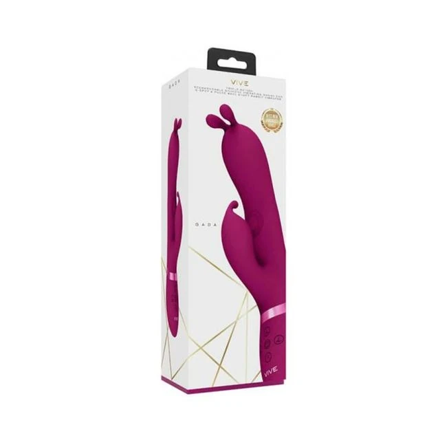 Vive Gada Rechargeable Vibrating Silicone Bunny Ear G-spot Rabbit with Pulse Wave Shaft - How It Feels