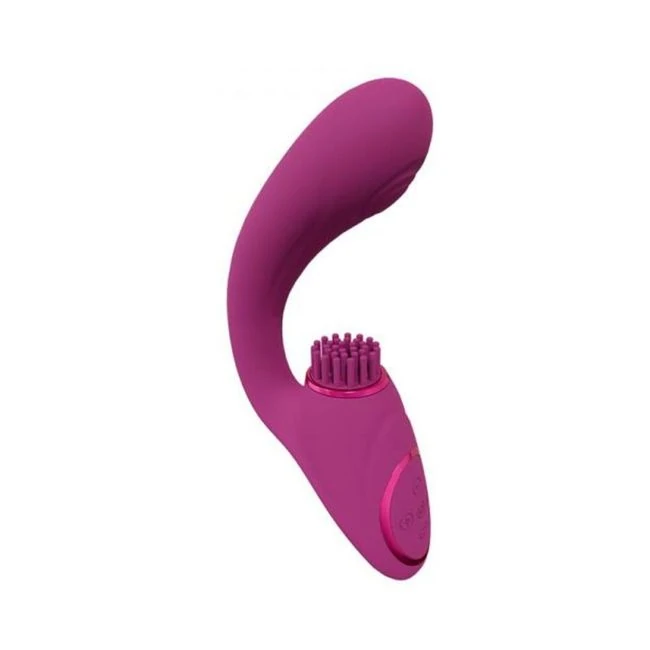 Vive Gen Rechargeable Triple Motor G-spot Vibrator with Pulse Wave and Vibrating Bristles - Experience Unmatched Pleasure with the Vive Gen Rechargeable Triple Motor G-spot Vibrator