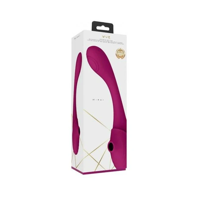 Vive Mirai Rechargeable Double Ended Pulse Wave & Air Wave Bendable Silicone Vibrator - How It Feels