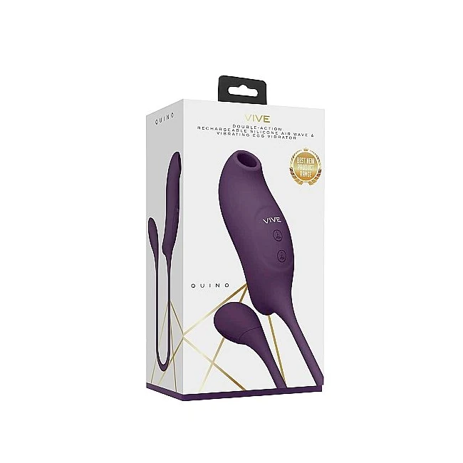Vive Quino Air Wave/vibrating Egg Vibrator Purple - How It Feels