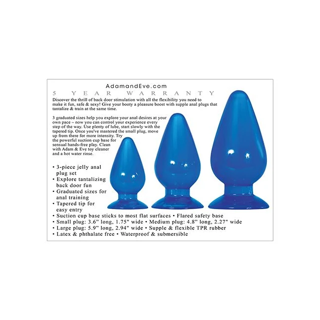 Adam & Eve Big Blue Jelly Backdoor Playset - How It Feels