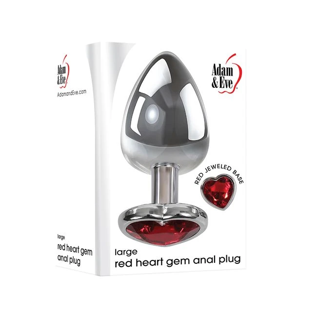 Adam & Eve Large Heart Re Anal Plug - Product Overview