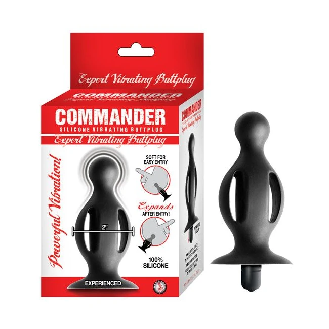 Commander Expert Vibratin Butt Plug Black - How It Feels