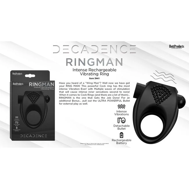 Decadence Ringman Vibrati Cock Ring - How It Feels
