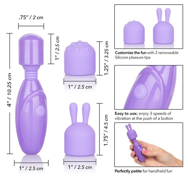 Dr Laura Berman Olivia Rechargeable Mini Massager W/ Attachments - Power, Performance, and Control