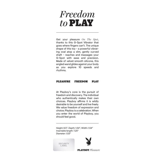 Playboy on the Spot - Vibration Modes and Patterns