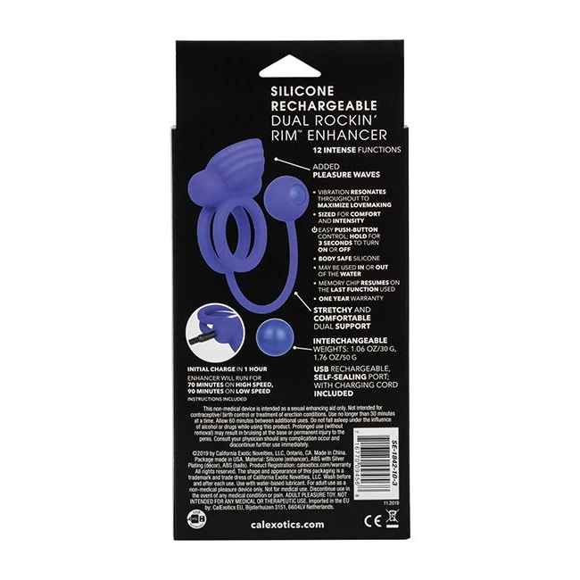 Silicone Rechargeable Dua Rockin Rim Enhancer - Experience Elevated Pleasure with the Silicone Rechargeable Dua Rockin Rim Enhancer
