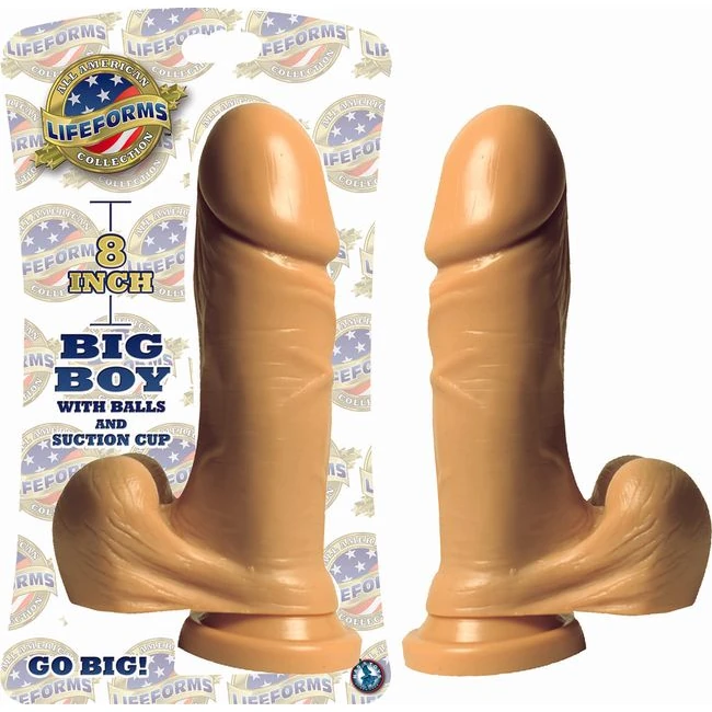 Lifeforms-8in Big Boy W/ba and Suction Flesh - Experience the Power of the Big Boy