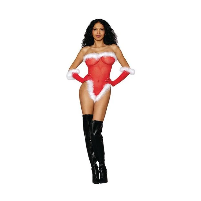 Naughty List Seamless Fish Santa Teddy Lipstick - Fabric & Feel