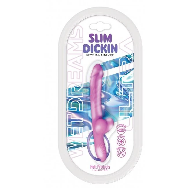 Wet Dreams Slim Dickin Keychain Vibe - Ten Settings in a Pocket-Sized Vibe